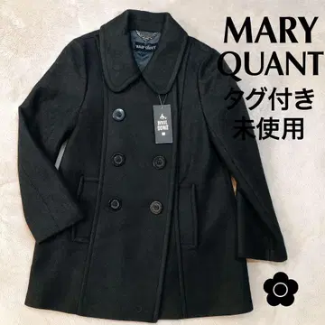 MARY QUANT 택 포함 미사용 울 혼방 더블 코트 M