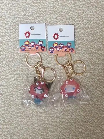 산리오 미야쿠미야쿠 입체 키링 클리어 시나몬 쿠로미 오사카 만박