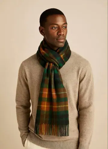 [ 새상품 ] JOSHUA ELLIS 타탄 체크 캐시미어 머플러