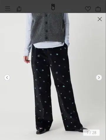 자수 이지 팬츠 완판템