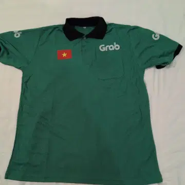 Grab 그린 컬러 피케 셔츠 3XL