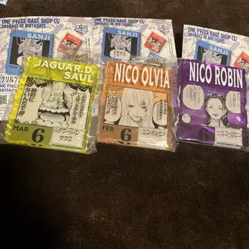 원피스 베이스샵 복권 아크릴 블록 참 로빈 올비아 사우로