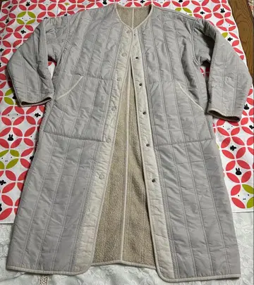 KBF 퀼트 보아 리버서블 코트