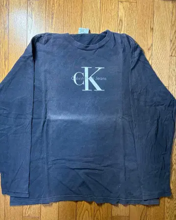 90s~00s 캘빈클라인 CK 오니페이드 블랙 롱t