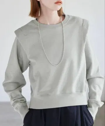 SLOBE IENA 헤비 쭈리 실루엣 풀오버 맨투맨