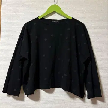 미즈이로 인드 mizuiroind 번아웃 와이드 풀오버 / 도트