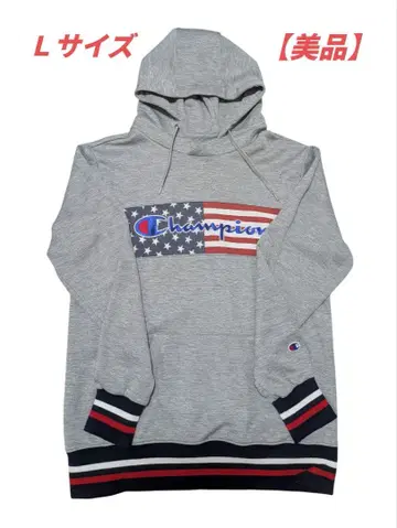 챔피온 풀오버 후드티 그레이 챔피온 성조기 맨투맨