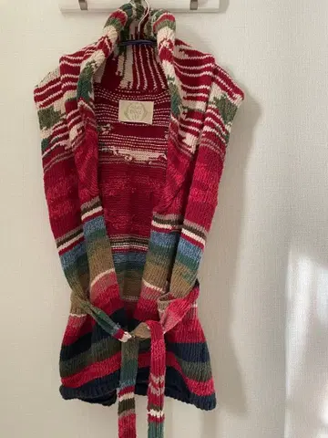 컬러풀 니트 베스트