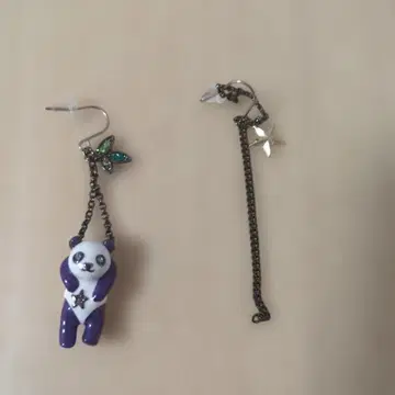 ANNA SUI 안나수이 팬더와 별의 롱 체인 귀걸이