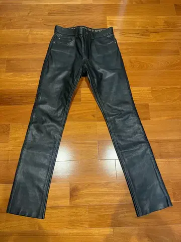 그리디 x 클럽할리 가죽 팬츠 소가죽 콜라보 레어