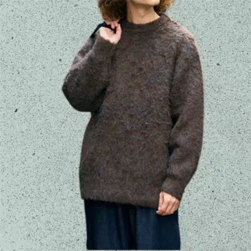 FREAK'S STORE 샤기 니트 크루넥 풀오버
