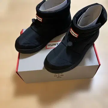 HUNTER 블랙 숏부츠