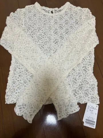 [ 미사용 택 포함 ] 이에나 IENA 페이즐리 스트레치 레이스 풀오버