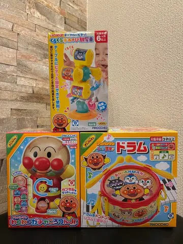 호빵맨 완구 3종 세트 미개봉 새상품 2