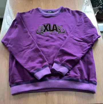 XLARGE 퍼플 맨투맨 트레이닝복 어른스러운