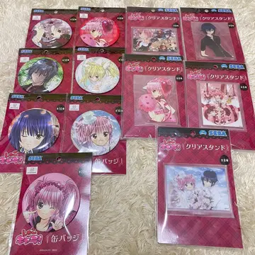 미개봉품! 수호캐릭터! 클리어 스탠드 5종 캔뱃지 7종 12개 묶음 판매