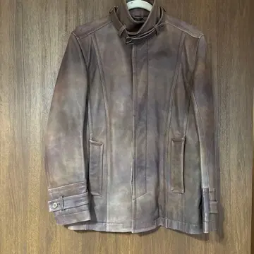 남성용 천연 가죽 자켓