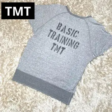 TMT 반팔 얇은 소재 맨투맨 번짐 프린트 백 프린트