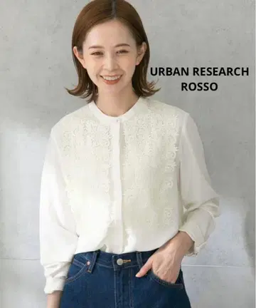 URBAN RESEARCH ROSSO 워셔블 레이스 블라우스