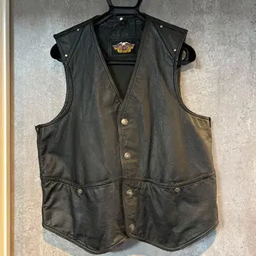 Harley-Davidson 가죽 베스트 L 블랙