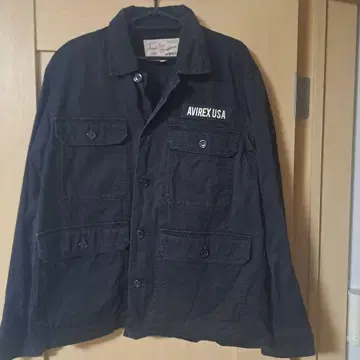 AVIREX 밀리터리 자켓 XL 블랙