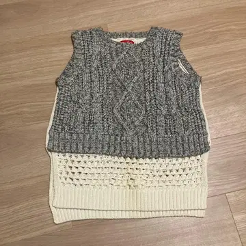 Coohem 니트 레이어드 베스트 S