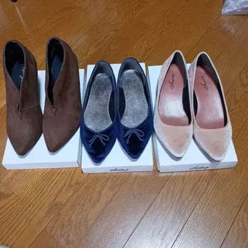 SESTO 스웨이드 부티 1점 펌프스 2점 합계 3켤레