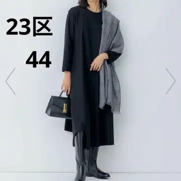 새상품급 23구 타카하시 리타 콜라보 파인 울 저지 언밸런스 헴 원피스