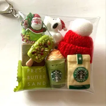 가챠 파우치 스누피 프레스 버터 샌드 스벅