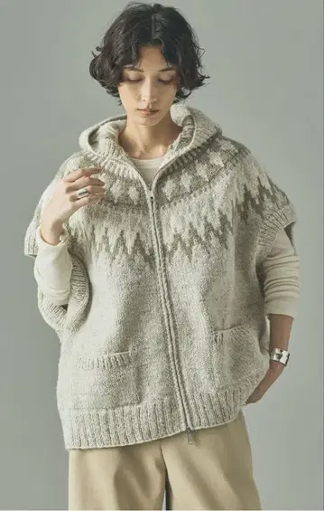 노르딕 후드 베스트 미사용 새상품