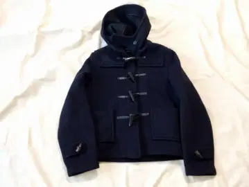 GLOVERALL 블랙 영국제 더플 코트 짧은 기장