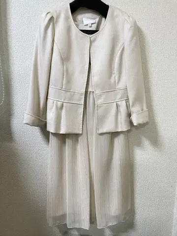 라메 원피스 수트 자켓 세트 7호 사이즈 7부 소매