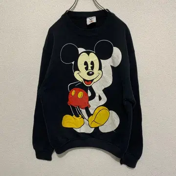 mickey 맨투맨 90s mickey&co. 블랙
