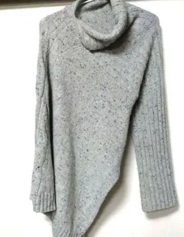 센소유니코 i+mu 그레이 긴팔 니트 스웨터 사이즈 40 마츠오 인터