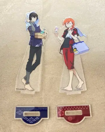 문호 스트레이독스 극락탕 아크릴 스탠드 다자이 오사무 나카하라 츄야