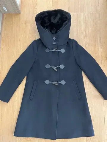 SHIPS 블랙 더플 코트