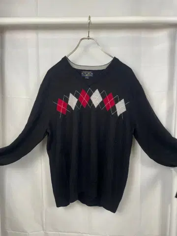 클럽 룸 메리노울 아가일 니트 스웨터