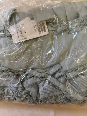 Pink House 라이트 블루 토트백