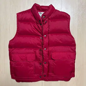 다운 베스트 빨간색