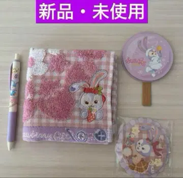 [새상품] 스텔라루 미니 타월 메모 2종 볼펜 세트 스트로베리 기프트