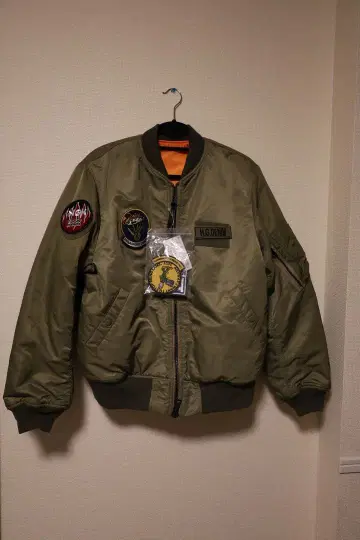 [택 포함 새상품] HIGASHINO DENIM MA-1 카키 M