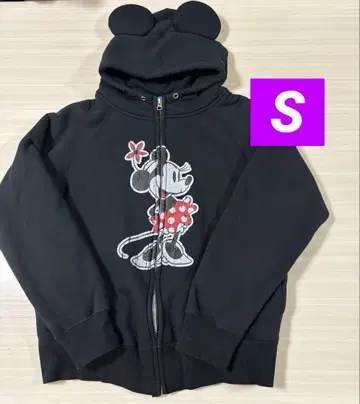 [ 공식 ] 도쿄 디즈니 리조트 후드티 S 사이즈 미니 귀 포함 블랙