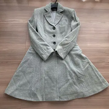 LA RIVA BIANCA 라리아 비앙카 그레이 울 코트 A라인