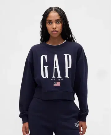 GAP 빈티지 소프트 오버 사이즈 GAP 로고 스웨트 셔츠 XS