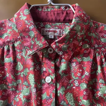 리버티 플라워 프린트 긴팔 셔츠 사이즈 11