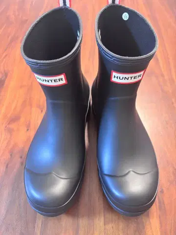 HUNTER 블랙 숏부츠