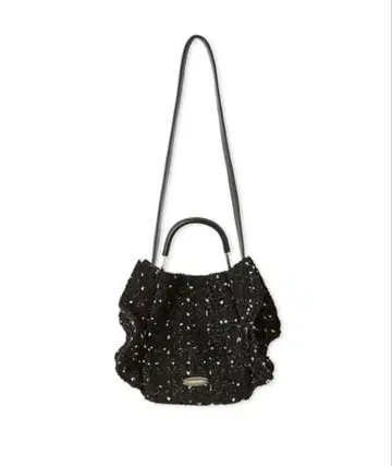 CELFORD 원핸들 트위드 프릴 백