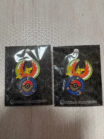 포켓몬 센터 교토 로고 핀즈 2개 세트 핀 배지 kyoto