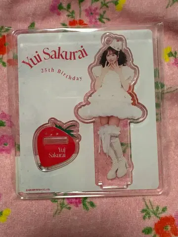 FRUITS ZIPPER 사쿠라이 유이 생일 기념 아크릴 스탠드