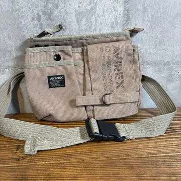 AVIREX 미니 숄더백 EAGLE AVX342L 베이지 끈 결품